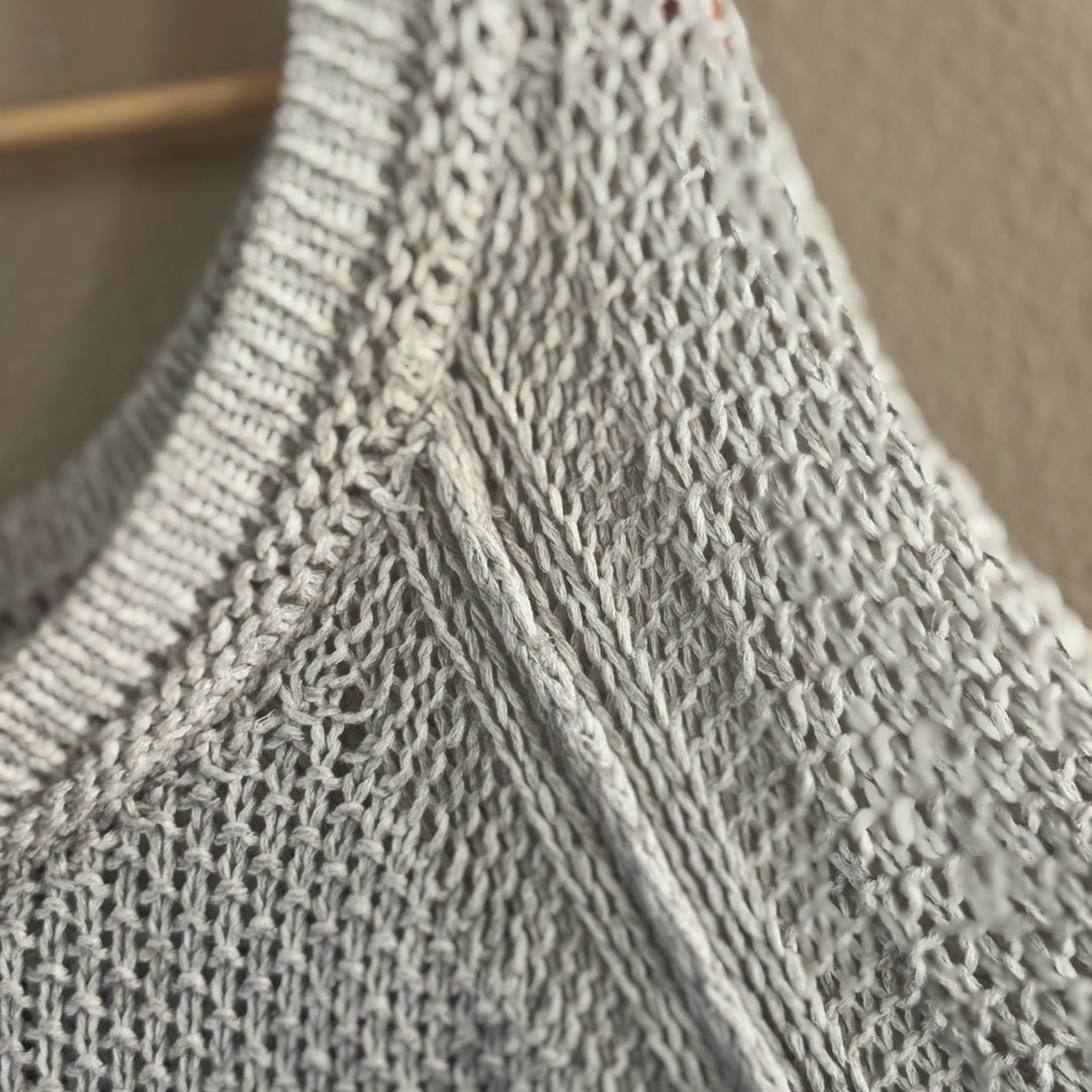 Free People Heather Gray Knit Sweater - Picture 8 of 12